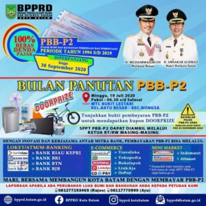 Tingkatkan Kepatuhan Pembayaran PBBP2, ini Cara BP2RD Batam