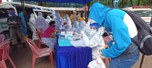 Akhirnya Rapid Test Masal Pedagang Pasar Tos 3000 Dilaksanakan