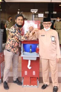 Pemko Batam Terima Bantuan Wastafel Portabel dari Mahasiswa Sumbar