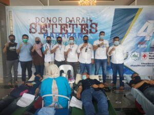 Jaga Stok Darah di PMI, KNPI Batam Gelar Aksi Donor Darah di HUT ke 47