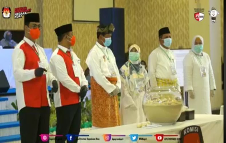 Ini Nomor Urut Paslon Pilkada Kepri 2020