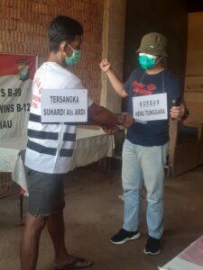 Rekonstruksi Pembunuhan Mandor Proyek di Batam, Tersangka Peragakan 17 Adegan