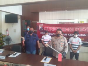 Polda Kepri Ringkus Pencuri Kabel Telkom di Batam