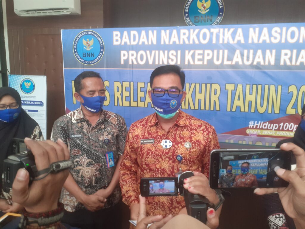 Sepanjang Tahun 2020, BNNP Kepri Ungkap 54 Kasus Narkoba