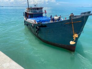 KM Karya Sampurna dan 1.673 Bal Rokok Dilepas, Perjalanan ke Songkhla Thailand Dilanjutkan