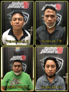 Ditreskrimum Polda Kepri Bongkar Sindikat Begal, Empat Pelaku Diringkus