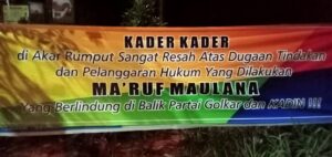 Puluhan Spanduk Tolak Ma’Ruf Maulana Tersebar di Jalan Kota Batam