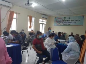 Cegah Kerumunan Saat Vaksin, Puskesmas Kabil Berlakukan Pendaftaran Secara Online