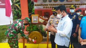 Polresta Barelang Resmikan Kampung Tangguh Bersih Narkoba yang Kedua di Tanjung Riau