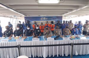 Korpolairud Baharkam Polri Tangkap Empat Kapal Ikan Vietnam di Laut Natuna