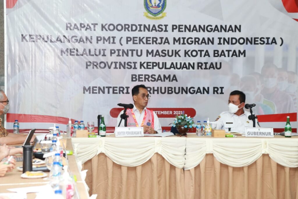 Bersama Menhub, Gubernur Ansar Gelar Rakor Bahas Pemulangan PMI di Batam