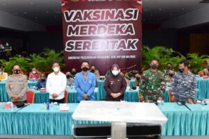 Hadiri Vaksinasi Merdeka Serentak, Wagub Marlin: Semua Bersinergi untuk Percepat Herd Immunity