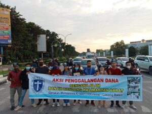 GMKI Batam Gelar Aksi Galang Dana untuk Korban Bencana Banjir Kalimantan Barat