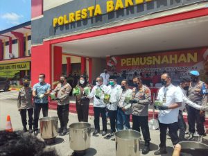 Polresta Barelang Musnahkan 22,248 Kilogram Sabu