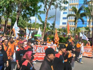 May Day 2022, Ribuan Buruh Batam Sampaikan Aspirasi di Graha Kepri