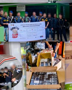 Bea Cukai Tanjung Pinang Sukses Gelar Operasi Gempur Periode I, Sita Miras Hingga Ratusan Ribu Batang Rokok Ilegal