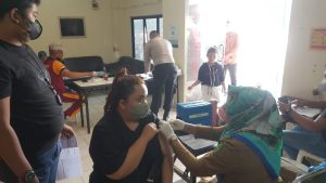 Polsek Batu Ampar Laksanakan Gerai Vaksinasi Dosis 1,2 dan 3