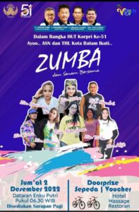 Alamak ! Masyarakat Masih Kondisi Susah Pemko Batam Mau Goyang ZUMBA