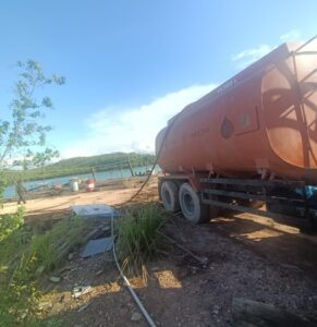 Diduga Kegiatan Penimbunan BBM di Jalan Trans Barelang Milik Oknum Berinisial P