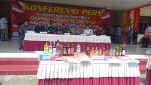 Ops Pekat Seligi 2023, Ratusan Mikol dan Knalpot Brong Akan Dimusnahkan Polresta Barelang