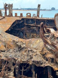 Bangkai Kapal Kargo Bawa Limbah, Kasat Reskrim: Sudah Dicek Tidak Ada Kontainer atau Limbahnya