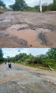 Akses Jalan Simpang Aceh – Melcem Batu Ampar Rusak Parah, Warga Pertanyakan Perhatian Pemerintah