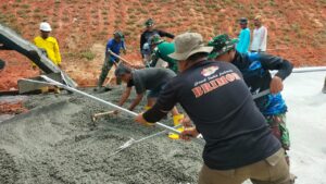 Dansatgas TMMD Kota Batam Kembali Melakukan Peninjauan di Kavling Seraya Sambau Batam