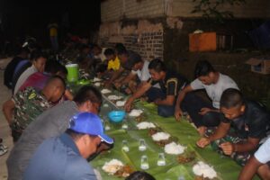 Berjalan Lancar, Warga Kavling Seraya Syukuran bersama Satgas TMMD