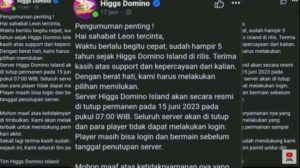 Pengumuman! Server Higgs Domino Island Ditutup Permanen 15 Juni 2023, Selamat Tinggal Leon!