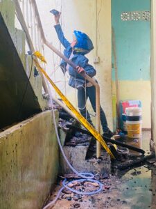 Kondisi Terkini Ruko Sei Jodoh Sisakan Puing, Barang dan Uang Korban Turut Ludes Terbakar