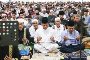Shalat Idul Adha 1444 H, Ribuan Jemaah Padati Masjid Sultan Mahmud Riayat Syah