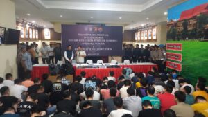 Ditreskrimsus Polda Kepri Gelar Konferensi Pers Ungkap Kasus Love Scamming di Batam