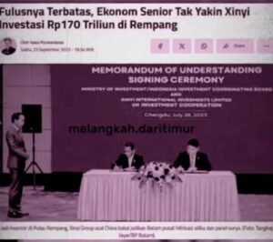 Ini Penjelasan Bahlil tentang Kepastian Investasi Jumbo Xinyi di Rempang