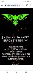 Situs SIAPIK Milik Dinas Kebudayaan Kepri di Retas Muncul Tulisan #SaveRempang, Berikut Penjelasan Kadis Kebudayaan Kepri