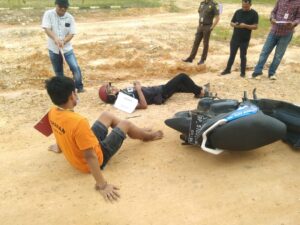 Rekontruksi Pembunuhan Asmara Gay  Digelar Polsek Batam Kota, Ini Motifnya