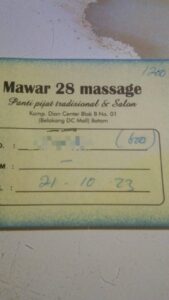 Fakta baru Istri Kerja Ditempat Pijat Mawar 28 Batam, Suami Pegang Bukti Kwitansi Berisikan Nilai Bokingan