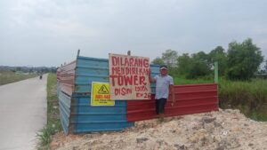 Tidak Ada Sosialisasi, Warga Edofa Gardenia Tolak Pembangunan Tower Milik PT. Tower Bersama
