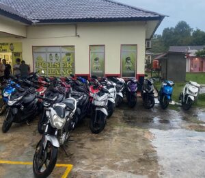 Amankan Puluhan Unit Ranmor, Polsek Galang Lakukan Pengembangan Dan Pengejaran Terhadap Pelaku