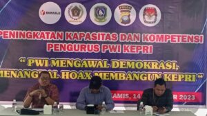 KPU Bersama Bawaslu dan PWI Kepri Bersinergi Menangkal Hoax Pada Pemilu 2024 Mendatang