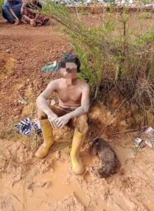 Pelaku Pencurian  Anjing  Warga Setokok Ditangkap Warga dan Dihadiahi Bogem Mentah