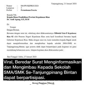 Bawaslu Kepri Akan Datangi Kantor Disdik Kepri Perihal Selebaran Viral
