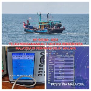 BREAKING NEWS -Kp Bisma Tangkap Kapal   Malaysia Sedang   Curi Ikan Di Selat Malaka