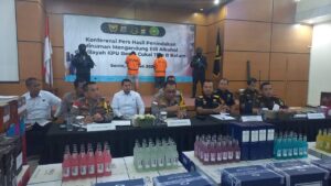 Ribuan Botol Mikol Disita BC Batam, Kerugian Negara Ditafsir 3,8 Miliar Rupiah