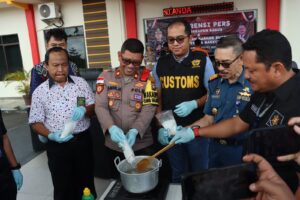 Sabu-Sabu Seberat 1 KG Berhasil Dimusnahkan Polres Bintan