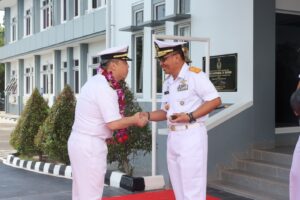 Perkuat Hubungan Bilateral, Danlantamal IV Sambut Kunjungan Kapal Perang Jepang di Batam