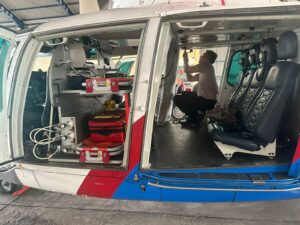 Viral, Aksi Ambulans Udara Korpolairud Evakuasi Korban Kecelakaan Bus Rosalia