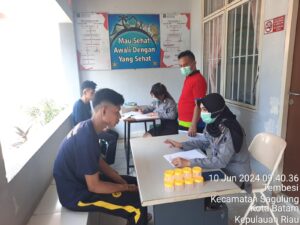 Lapas Batam Laksanakan Skrinning TB Dan HIV Rutin kepada Warga Binaan