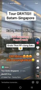 Waspada! Calo Joki Imei HP Terang-terangan Beberkan Tujuan Jalan-jalan Gratis Batam-Singapura