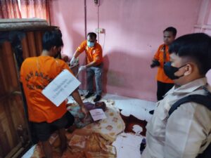 Rekonstruksi Kasus Pembunuhan Nelwina Kasir Kios Sayur di Ruko Pasar Sagulung