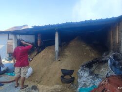 Korsleting Listrik, Gudang Penggilingan Padi Terbakar